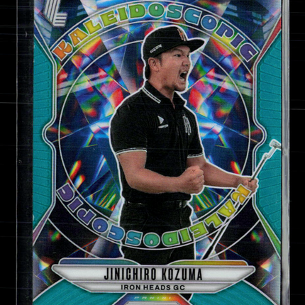 2025 Panini Prizm LIV Golf Kaleidoscopic Jinichiro Kozuma #14 Teal 077/275