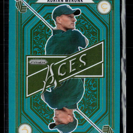 2025 Panini Prizm LIV Golf Aces Adrian Meronk #6 Teal /275
