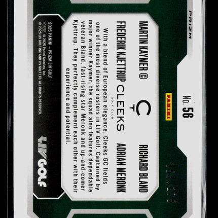 2025 Panini Prizm LIV Golf Bland Meronk Kaymer Kjettrup #56 153/275