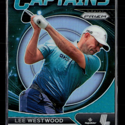 2024 Panini Prizm LIV Golf Captains Lee Westwood #83 Teal 008/199