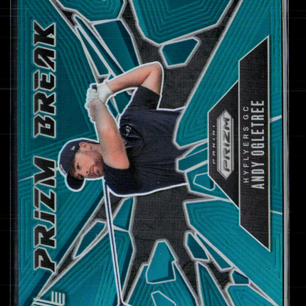 2025 Panini Prizm LIV Golf Prizm Break Andy Ogletree #6 Teal /275