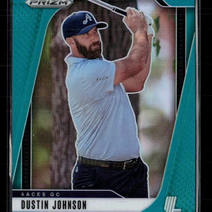 2025 Panini Prizm LIV Golf Dustin Johnson #68 Teal 043/275