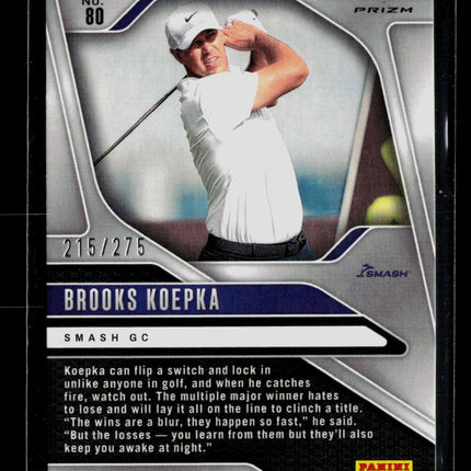 2025 Panini Prizm LIV Golf Brooks Koepka #80 Teal 215/275