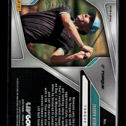 2025 Panini Prizm LIV Golf Joaquin Niemann #96 Teal 174/275