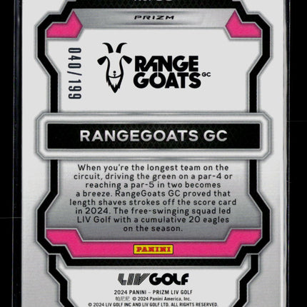 2024 Panini Prizm LIV Golf RangeGoats GC #88 040/199