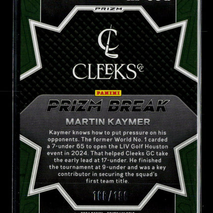 2024 Panini Prizm LIV Golf Prizm Break Martin Kaymer #7 166/199