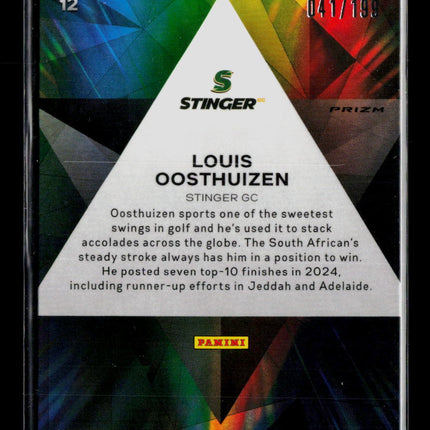 2024 Panini Prizm LIV Golf Prizmatic Louis Oosthuizen #12 041/199