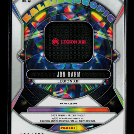 2025 Panini Prizm LIV Golf Jon Rahm #9 Teal 156/275