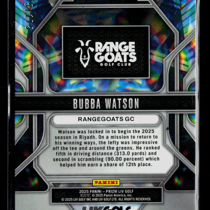 2025 Panini Prizm LIV Golf Prizmatic Bubba Watson #1