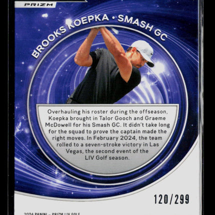 2024 Panini Prizm LIV Golf Captains Brooks Koepka #72 120/299