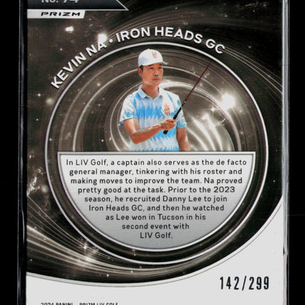 2024 Panini Prizm LIV Golf Captains Kevin Na #74 Sparkle 142/299