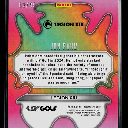 2025 Panini Prizm LIV Golf Groovy Jon Rahm #14 62/99