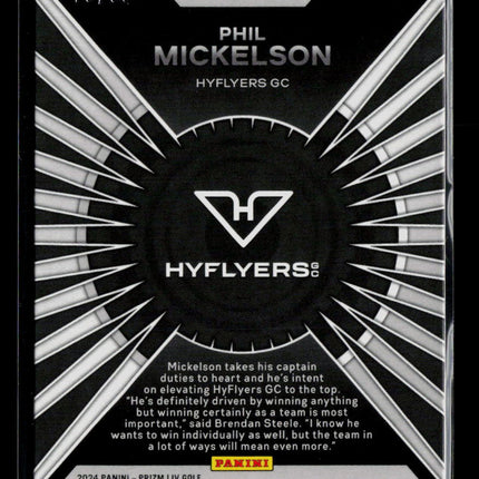 2024 Panini Prizm LIV Golf Dominance Phil Mickelson #14 Blue 75/99