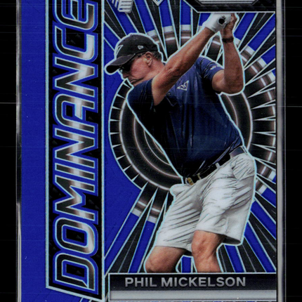 2024 Panini Prizm LIV Golf Dominance Phil Mickelson #14 Blue 75/99
