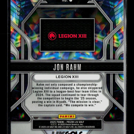 2025 Panini Prizm LIV Golf Jon Rahm #9 /99