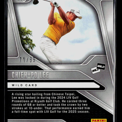 2025 Panini Prizm LIV Golf Chieh-Po Lee #23 Blue 71/99