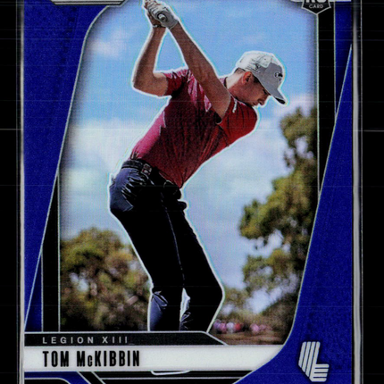 2025 Panini Prizm LIV Golf Tom McKibbin #18 Blue RC 72/99