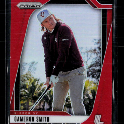 2025 Panini Prizm LIV Golf Cameron Smith #32 Red 097/125