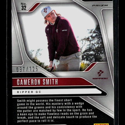 2025 Panini Prizm LIV Golf Cameron Smith #32 Red 097/125