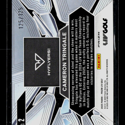 2025 Panini Prizm LIV Golf Prizm Break Cameron Tringale #2 Red 125/125
