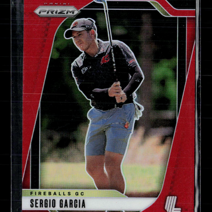 2025 Panini Prizm LIV Golf Sergio Garcia #12 Red 075/125