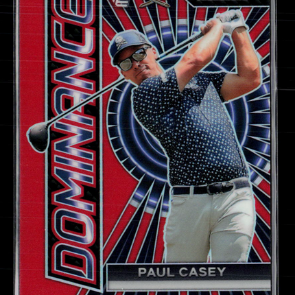 2024 Panini Prizm LIV Golf Dominance Paul Casey #9 Red 034/149