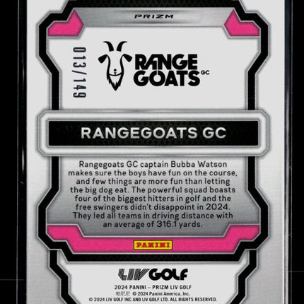 2024 Panini Prizm LIV Golf Bubba Watson #96 /149