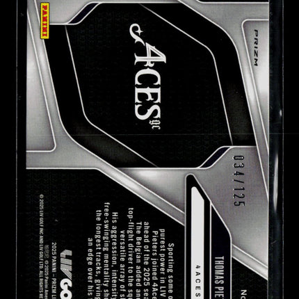 2025 Panini Prizm LIV Golf Thomas Pieters #12 Red 034/125