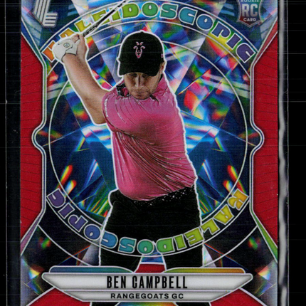 2025 Panini Prizm LIV Golf Kaleidoscopic Ben Campbell #3 Red RC 032/125