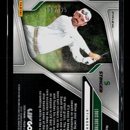 2025 Panini Prizm LIV Golf Louis Oosthuizen #99 Red 109/125