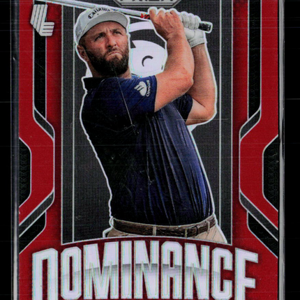 2025 Panini Prizm LIV Golf Dominance Jon Rahm #9 Red 034/125