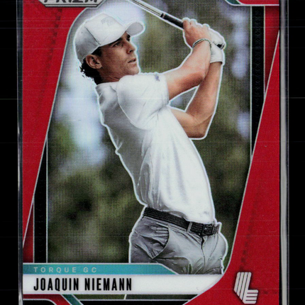 2025 Panini Prizm LIV Golf Joaquin Niemann #22 Red 100/125
