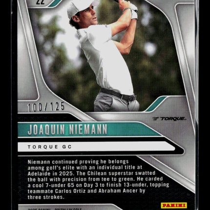 2025 Panini Prizm LIV Golf Joaquin Niemann #22 Red 100/125