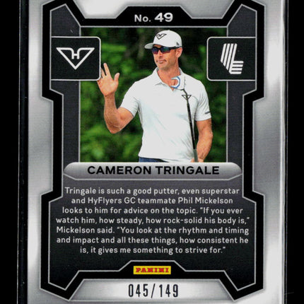 2024 Panini Prizm LIV Golf Cameron Tringale #49 Red 045/149