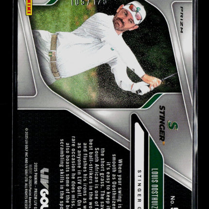 2025 Panini Prizm LIV Golf Louis Oosthuizen #99 Red 105/125