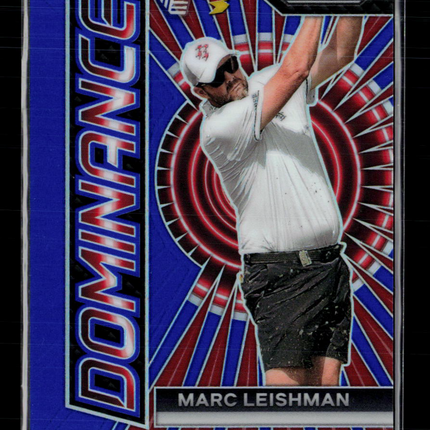 2024 Panini Prizm LIV Golf Dominance Marc Leishman #5 Blue 41/99
