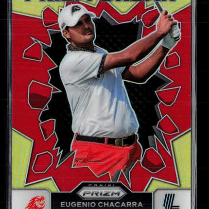 2024 Panini Prizm LIV Golf Prizm Break Eugenio Chacarra #10 Red 047/149