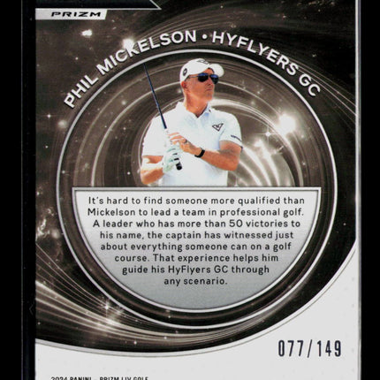 2024 Panini Prizm LIV Golf Phil Mickelson #81 077/149