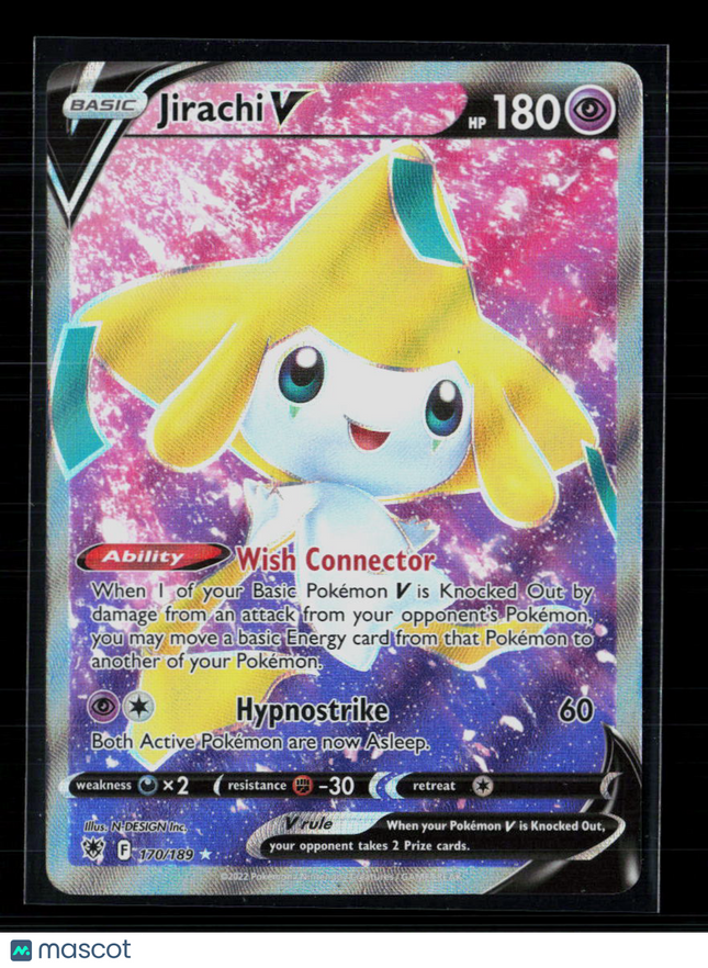 Pokemon 2022 Astral Radiance Jirachi V #170/189