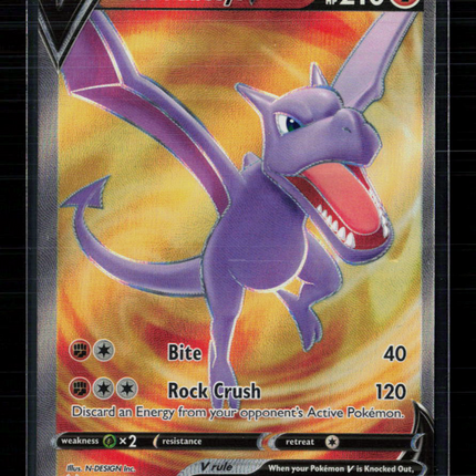 Pokemon 2022 Lost Origin Aerodactyl V FA #179/196