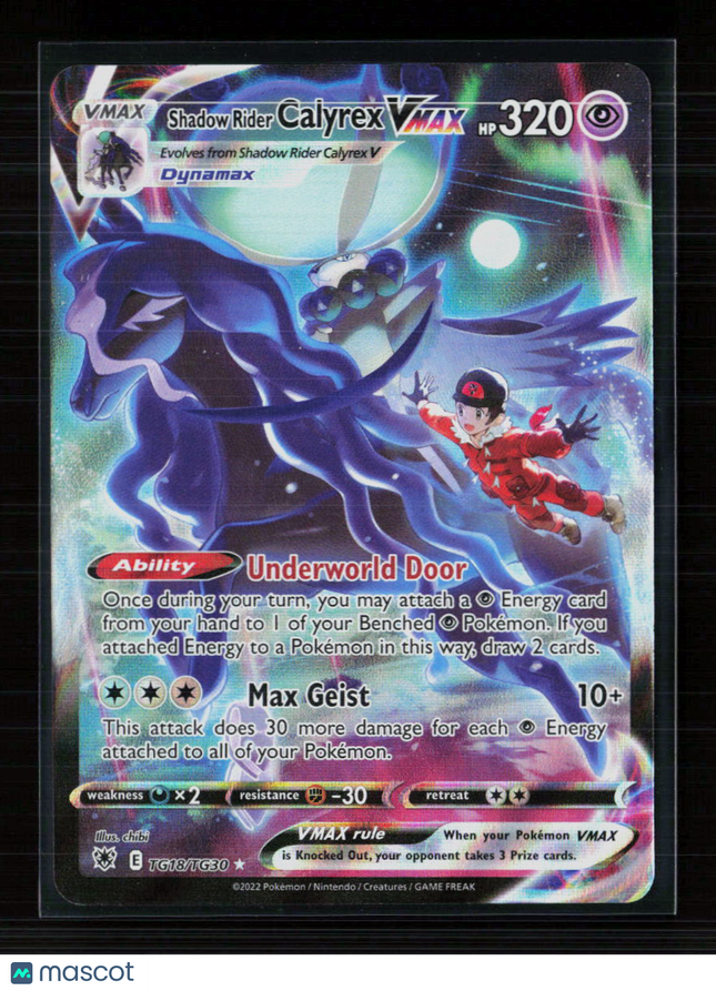 Pokemon 2022 Astral Radiance Shadow Rider Calyrex VMAX CSR #TG18/TG30