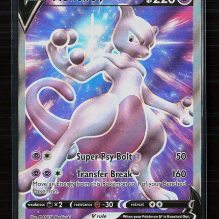 Pokemon Sword & Shield Mewtwo V FA #SWSH229