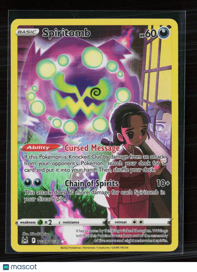 Pokemon 2022 Lost Origin Spiritomb CHR #TG09/TG30