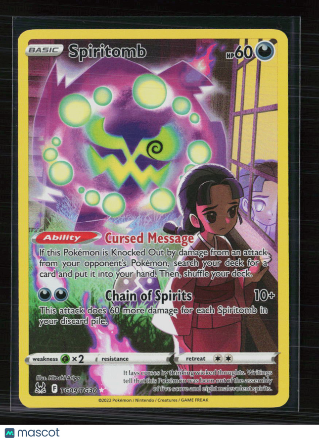 Pokemon 2022 Lost Origin Spiritomb CHR #TG09/TG30