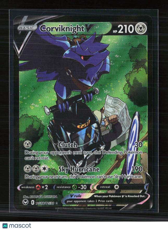 Pokemon 2022 Silver Tempest Corviknight V FA CSR #TG18/TG30