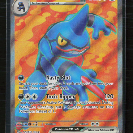 Pokemon 2023 Scarlet & Violet Toxicroak EX FA #232/198