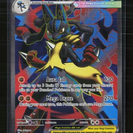 Pokemon 2025 Mega Evolution Mega Lucario EX UR FA #160/132