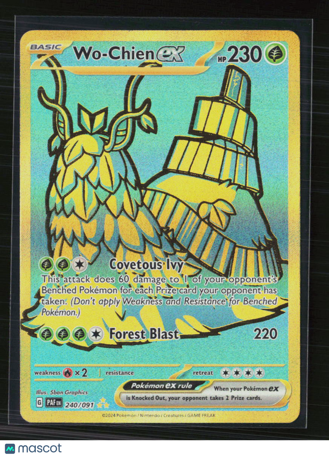 Pokemon 2024 Paldean Fates Wo-Chien EX UR #240/91