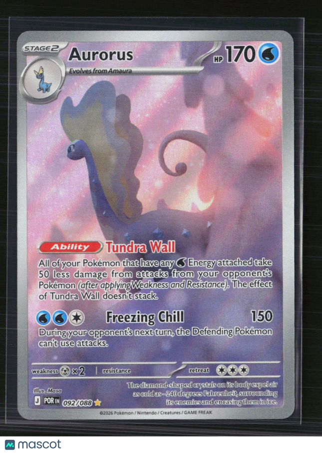 Pokemon 2026 Mega Evolution – Perfect Order Aurorus #92/88