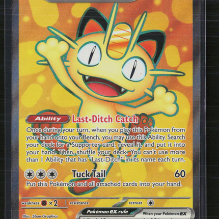Pokemon 2026 Mega Evolution – Perfect Order Meowth EX SAR #107/88